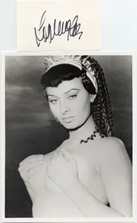 Sophia Loren autograph