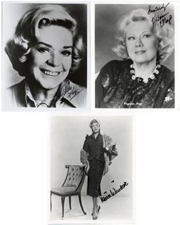 Deceased Actress Lot 2 autograph