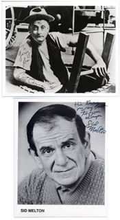 Art Carney & Sid Melton autograph