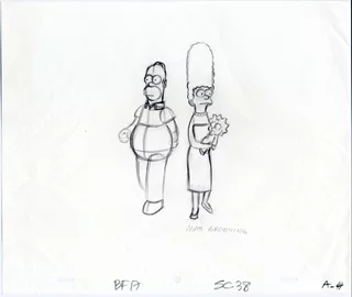 The Simpsons autograph