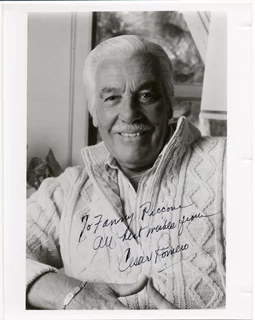 Cesar Romero autograph