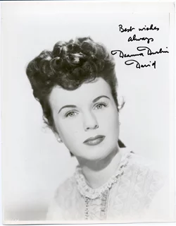 Deanna Durbin autograph