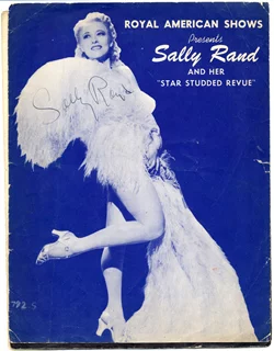 Sally Rand autograph