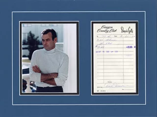 David Janssen autograph