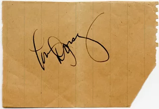 Tommy Dorsey autograph