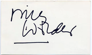 Billy Wilder autograph