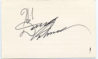 Danny Thomas autograph