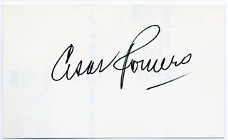 Cesar Romero autograph