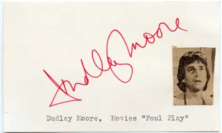 Dudley Moore autograph