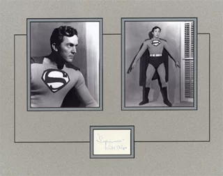 Kirk Alyn as Superman autograph