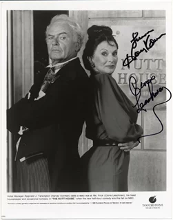 Harvey Korman & Cloris Leachman autograph