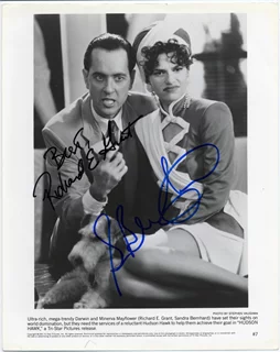 Richard Grant & Sandra Bernhard autograph