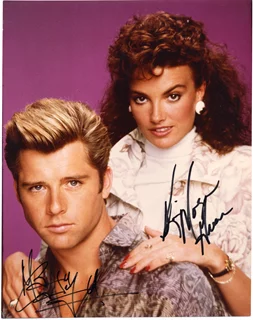 Kim Morgan Greene & Maxwell Caulfield autograph