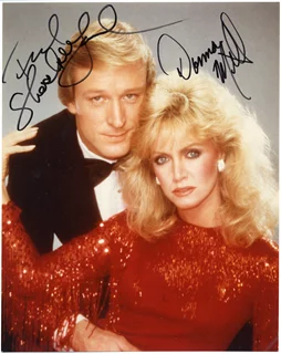 Donna Mills & Ted Shackelford autograph