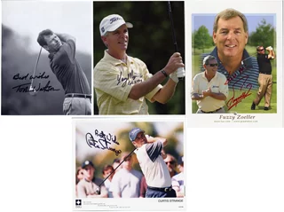 Golfer Signature Lot autograph