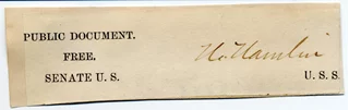 Hannibal Hamlin autograph