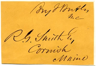 Ben Butler autograph