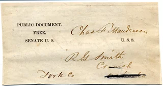 Charles Manderson autograph