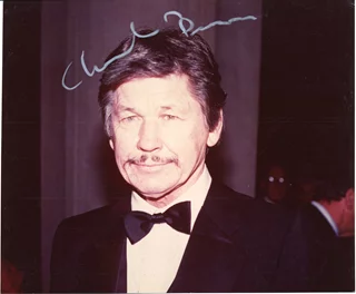 Charles Bronson autograph