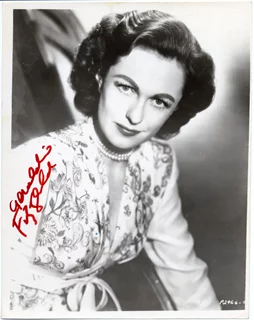 Geraldine Fitzgerald autograph