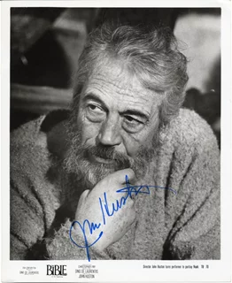 John Huston autograph