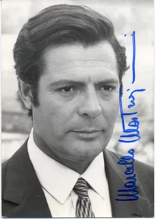 Marcello Mastroianni autograph