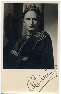 Laurence Olivier autograph