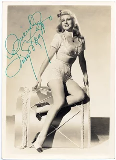 Ginger Rogers autograph