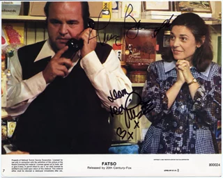Anne Bancroft & Dom DeLuise autograph