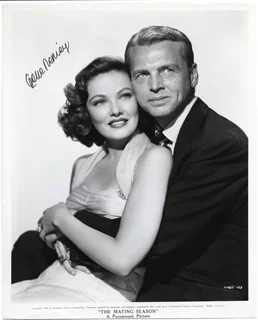 Gene Tierney autograph