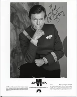 Deforest Kelley autograph