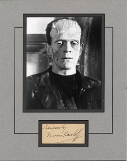 Boris Karloff autograph