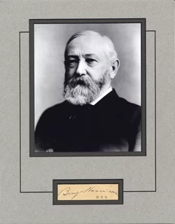 Benjamin Harrison autograph
