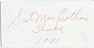 Scatman Crothers autograph