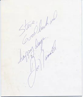 Joe Namath autograph