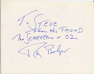 Ray Bolger autograph