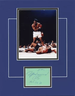 Muhammad Ali autograph