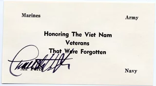 Charlton Heston autograph