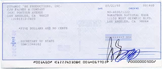 George Clooney autograph