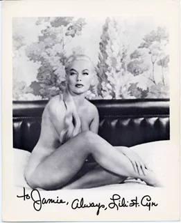 Lili St. Cyr autograph