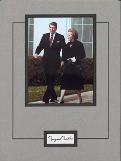 Margaret Thatcher autograph