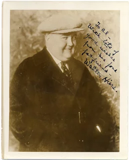 Walter Hiers autograph