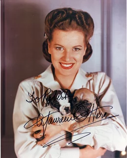 Maureen O'Hara autograph