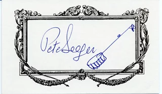 Pete Seeger autograph