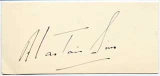 Alastair Sim autograph