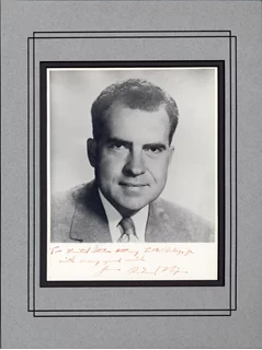 Richard Nixon autograph