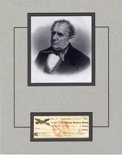 James Fenimore Cooper autograph
