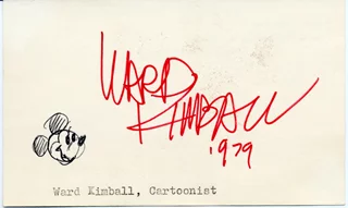 Ward Kimball autograph