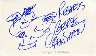 George Crenshaw autograph