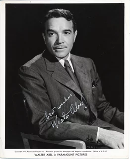 Walter Abel autograph